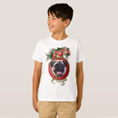 Kerst - Dek de zalen - Pugs T-shirt (Voorkant volledig)