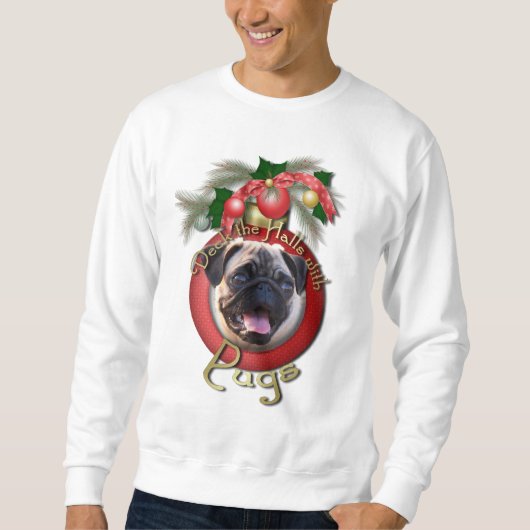 Kerst - Dek de zalen - Pugs Trui (Voorkant)
