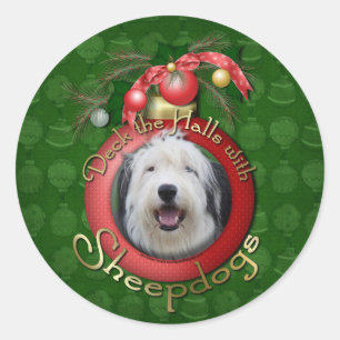 Kerst - Dek de zalen - Schapen Ronde Sticker