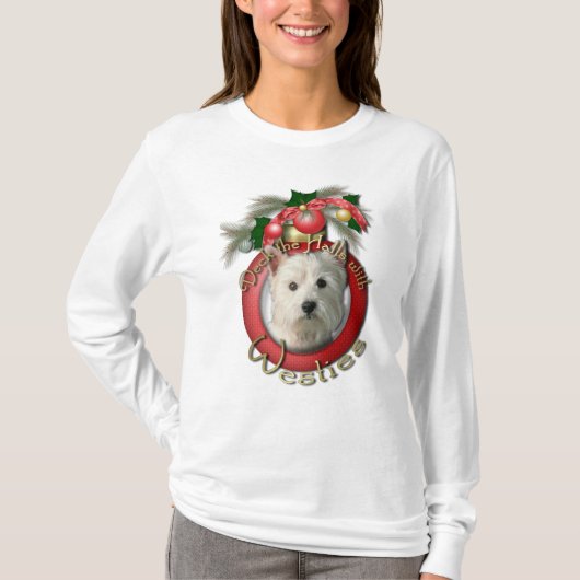 Kerst - Dek de zalen - Westies T-shirt (Voorkant)