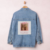 Kerst Denim Jas Custom Familie Aandenken Jacket (Hangar)