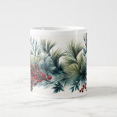 Kerst dennen kegels en bessen 20oz Mok voor Coff (Voorkant)