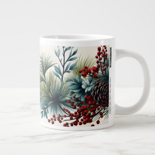 Kerst dennen kegels en bessen 20oz Mok voor Coff