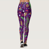 Kerst dennen kegels: feestelijk naadloos leggings (Achterkant)