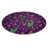 Kerst dennen kegels: feestelijk naadloos snijplank (Hoek)