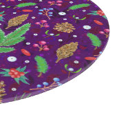 Kerst dennen kegels: feestelijk naadloos snijplank (Hoek)