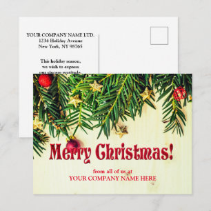 Kerst dennen kegels Groet Schattige Briefkaart