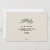 Kerst dennen lijst krans elegante foto feestdagenkaart (Achterkant)