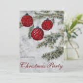 Kerst dennen Ornamenten feestdag Kaart (Staand voorkant)