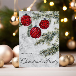 Kerst Dennen Ornamenten Vakantiefeest Kaart