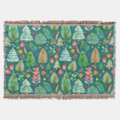 Kerst dennen patroon deken (Voorkant)