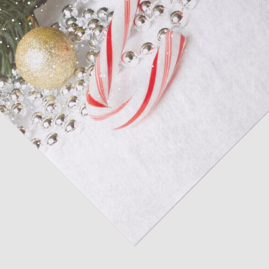 Kerst dennen tak lantaarns en parel tissuepapier (Detail)