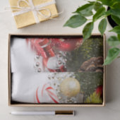 Kerst dennen tak lantaarns en parel tissuepapier (Geschenk)