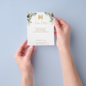 Kerst dennenappel QR zakelijke promotie Flyer (Hand)