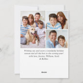 Kerst dennenappels sparrenkrans 4 FOTO Feestdagenkaart (Achterkant)