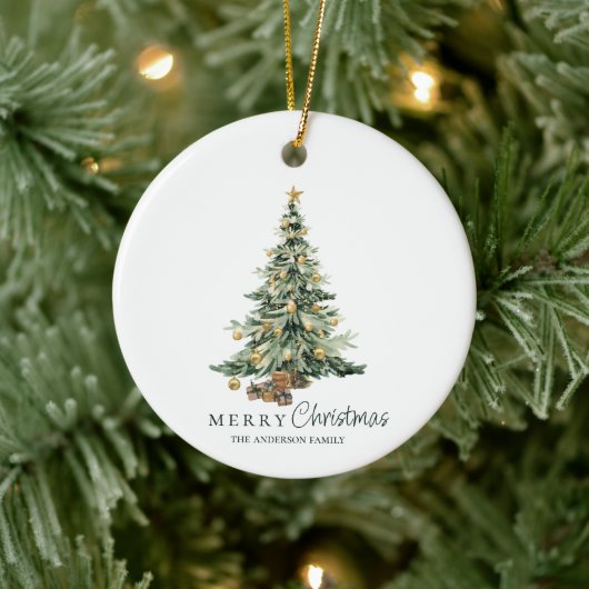 Kerst dennenboom foto familie ornament (Boom)