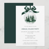 Kerst dennenboom ornament feestdagenkaart (Voorkant / Achterkant)