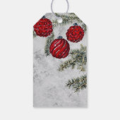 Kerst Dennenboom Ornamenten Vakantie Cadeaulabel (Achterkant)