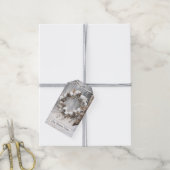 Kerst Dennenkegelkranse Cadeaulabel (Met Touw)