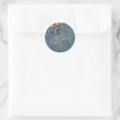 Kerst Dennentakken, Prettig Kerstfeest Ronde Sticker (Tas)