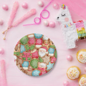 Kerst Dessert Papieren Bordje (Feest)