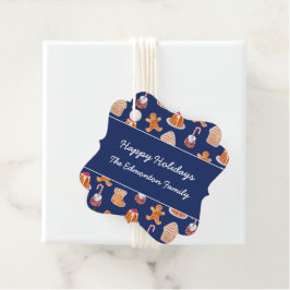 Kerst desserts bedankjes labels
