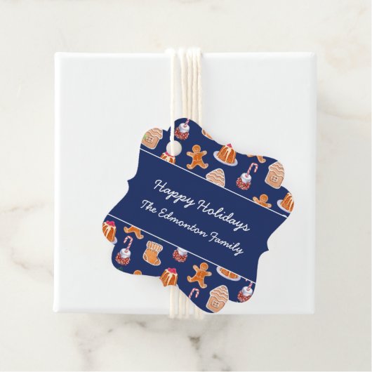 Kerst desserts bedankjes labels (In situ)