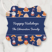 Kerst desserts bedankjes labels (Voorkant)