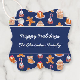Kerst desserts bedankjes labels