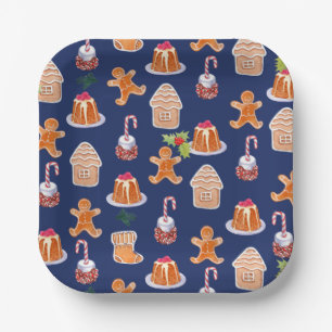 Kerst-desserts Papieren Bordje
