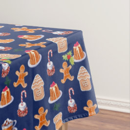 Kerst desserts tafelkleed