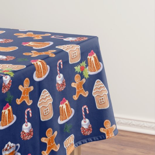 Kerst desserts tafelkleed (Voorbeeld)