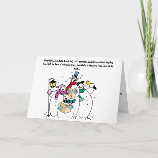 Kerst Devotie Wenskaart Feestdagen Kaart (Voorkant)