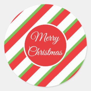 Kerst diagonale lijnen patroon sticker