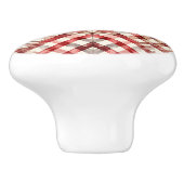 Kerst Diamant Patroon Keramische Knop (Zijkant)