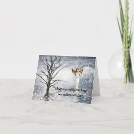 Kerst die ons land met liefde aanraakt feestdagen kaart