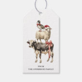 Kerst Dier Gift Labels Cadeaulabel (Voorkant)