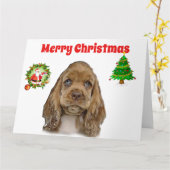 Kerst Dieren Kaart (Gele Bloem)