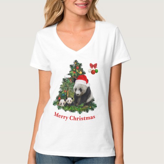 Kerst dieren t-shirt (Voorkant)