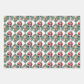 Kerst Dieren Wrapping Paper Set (Voorkant 3)