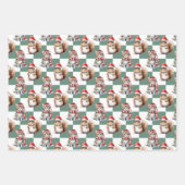 Kerst Dieren Wrapping Paper Set (Voorkant)