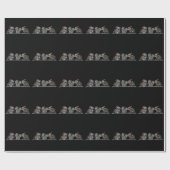 Kerst Dieren Xmas Dwaas Wasbeer Opossum Eekhoorn Cadeaupapier (Vlak)