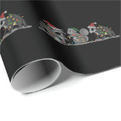Kerst Dieren Xmas Dwaas Wasbeer Opossum Eekhoorn Cadeaupapier (Rol Hoek)