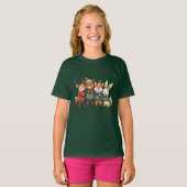 Kerst Dierengroep T-shirt (Voorkant volledig)