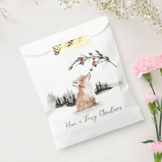 Kerst Dierenvos Bedankzakje (Gezegeld)