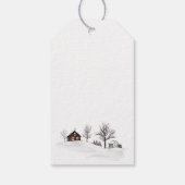 Kerst Dierenvos Cadeaulabel (Achterkant)