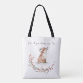 Kerst Dierenvos Tote Bag (Achterkant)
