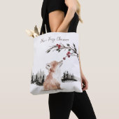 Kerst Dierenvos Tote Bag (Dichtbij)