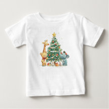 Kerst Dierenvrienden T-shirt