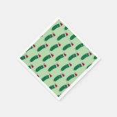 Kerst-dillengurk met een kerstmuts servet (Hoek)